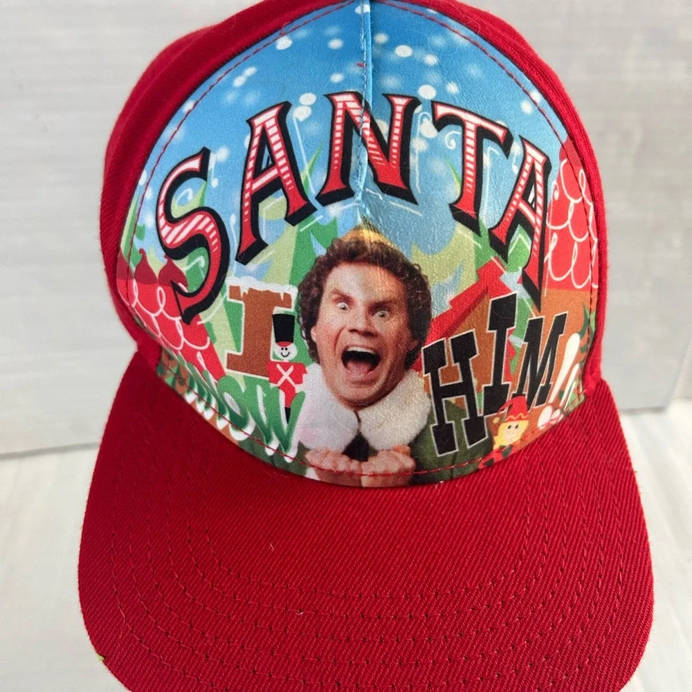 Elf Santa I Know Him Adjustable SnapBack Trucker Hat